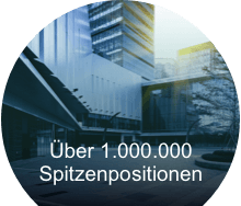 Modernes Bürogebäude, das den Zugang zu über 1.000.000 Führungskräfte-Stellenangeboten für erfahrene Fachkräfte repräsentiert.